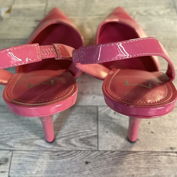 Marc Fisher Hot Pink Patent Slingback Heels |‎ Pointed Toe Size 9 - Picture 13 of 16